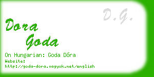 dora goda business card
