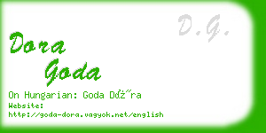 dora goda business card